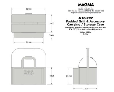 Foto 4 | Estuche de Transporte y Almacenamiento para Parrillas Magma A10-992 Negro - Venta Internacional