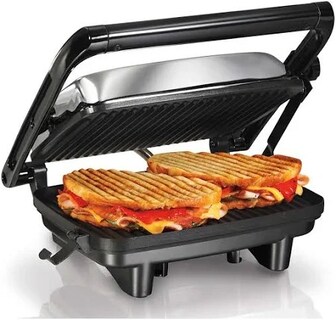 Foto 4 | Parrilla Panini Hamilton Beach 25460 de Acero Inoxidable Negro