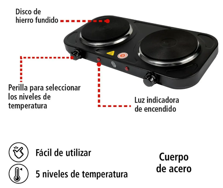 Foto 4 | Parrilla Eléctrica Xtellar 2000w