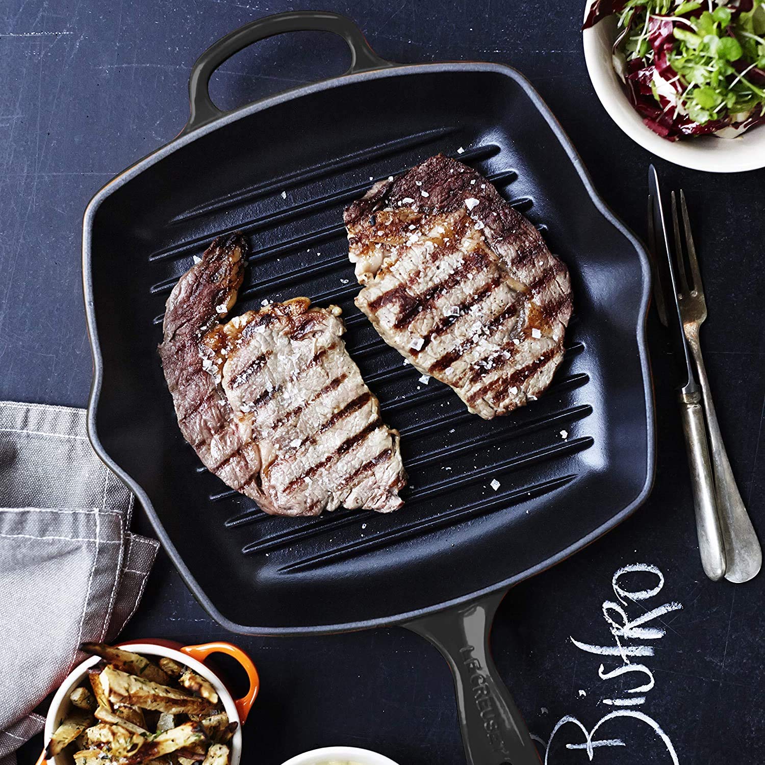 Foto 3 pulgar | Skillet Grill Le Creuset De Hierro Fundido Esmaltado Signature 10.25 - Venta Internacional.