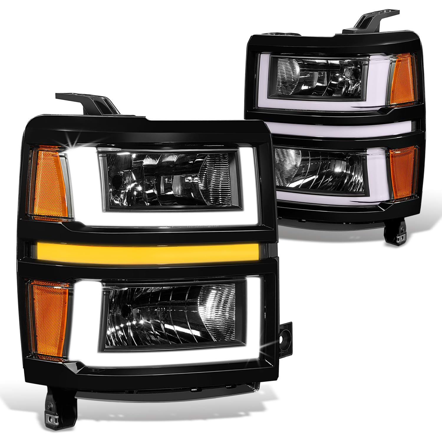 Foto 1 | Barra De Luces 3d Para Faros Delanteros Dna Motoring Silverado 1500 14-15 - Venta Internacional.