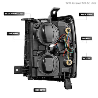 Foto 3 | Barra De Luces 3d Para Faros Delanteros Dna Motoring Silverado 1500 14-15 - Venta Internacional.