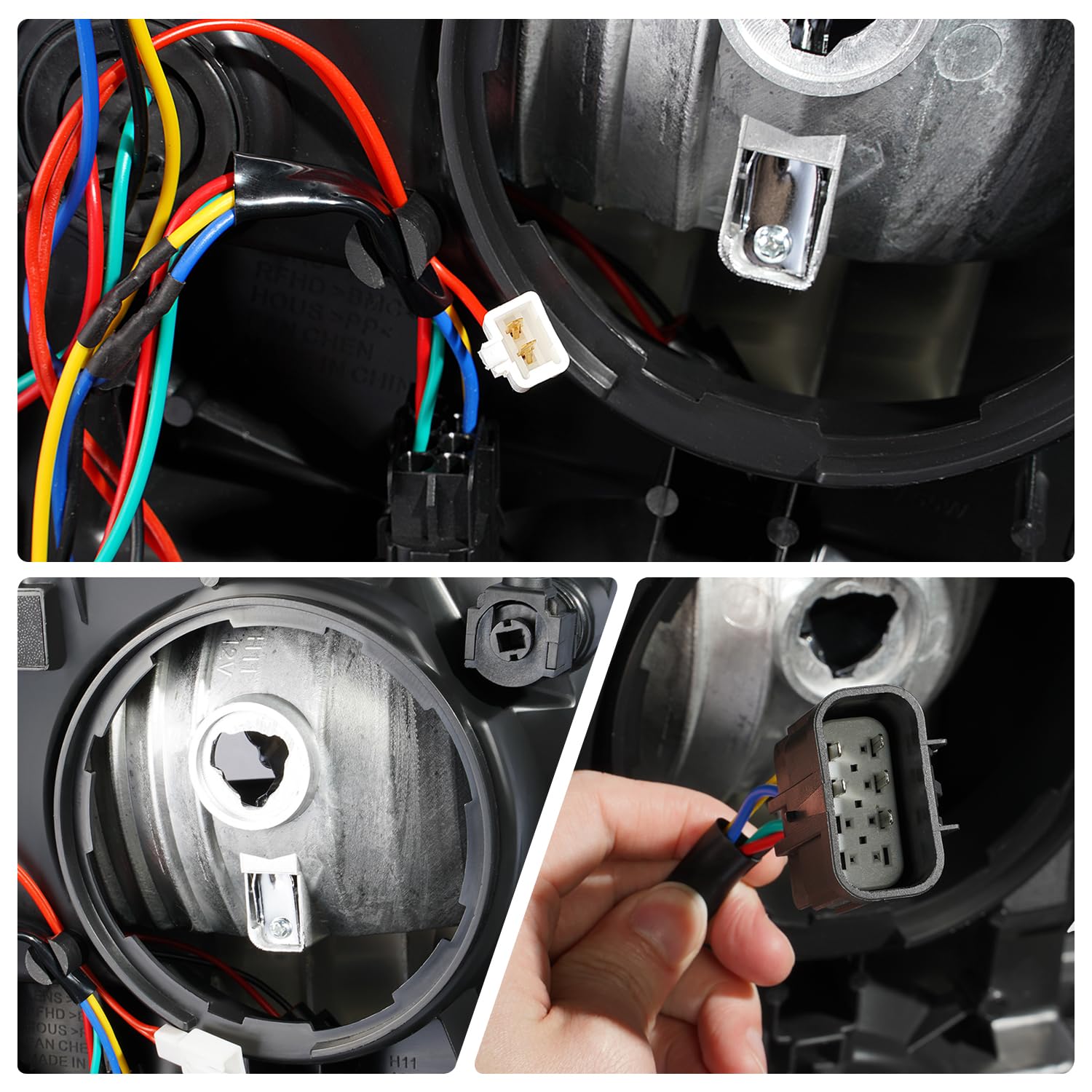 Foto 6 | Barra De Luces 3d Para Faros Delanteros Dna Motoring Silverado 1500 14-15 - Venta Internacional.