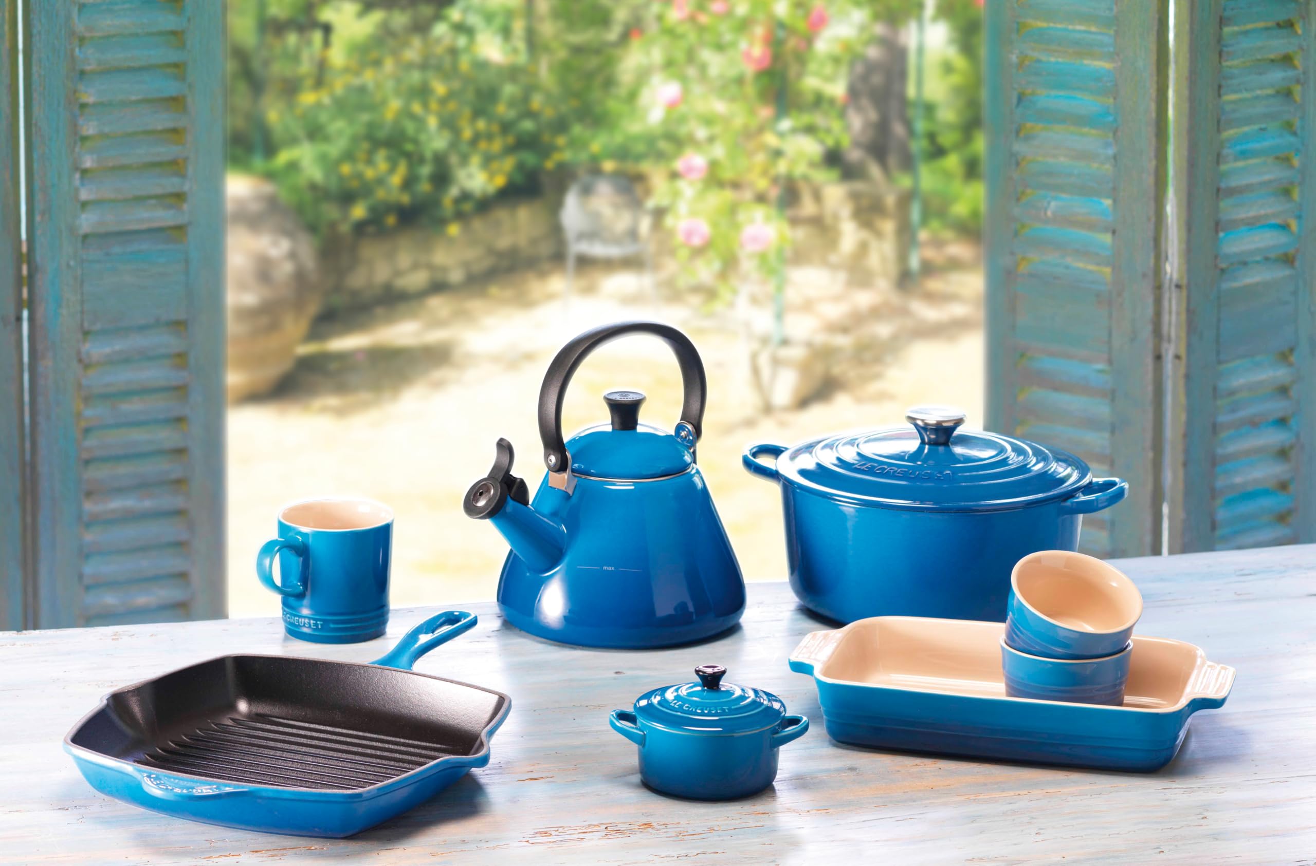 Foto 6 | Skillet Grill Le Creuset, Hierro Fundido Esmaltado, 10.25 Pulgadas, Marsella - Venta Internacional.