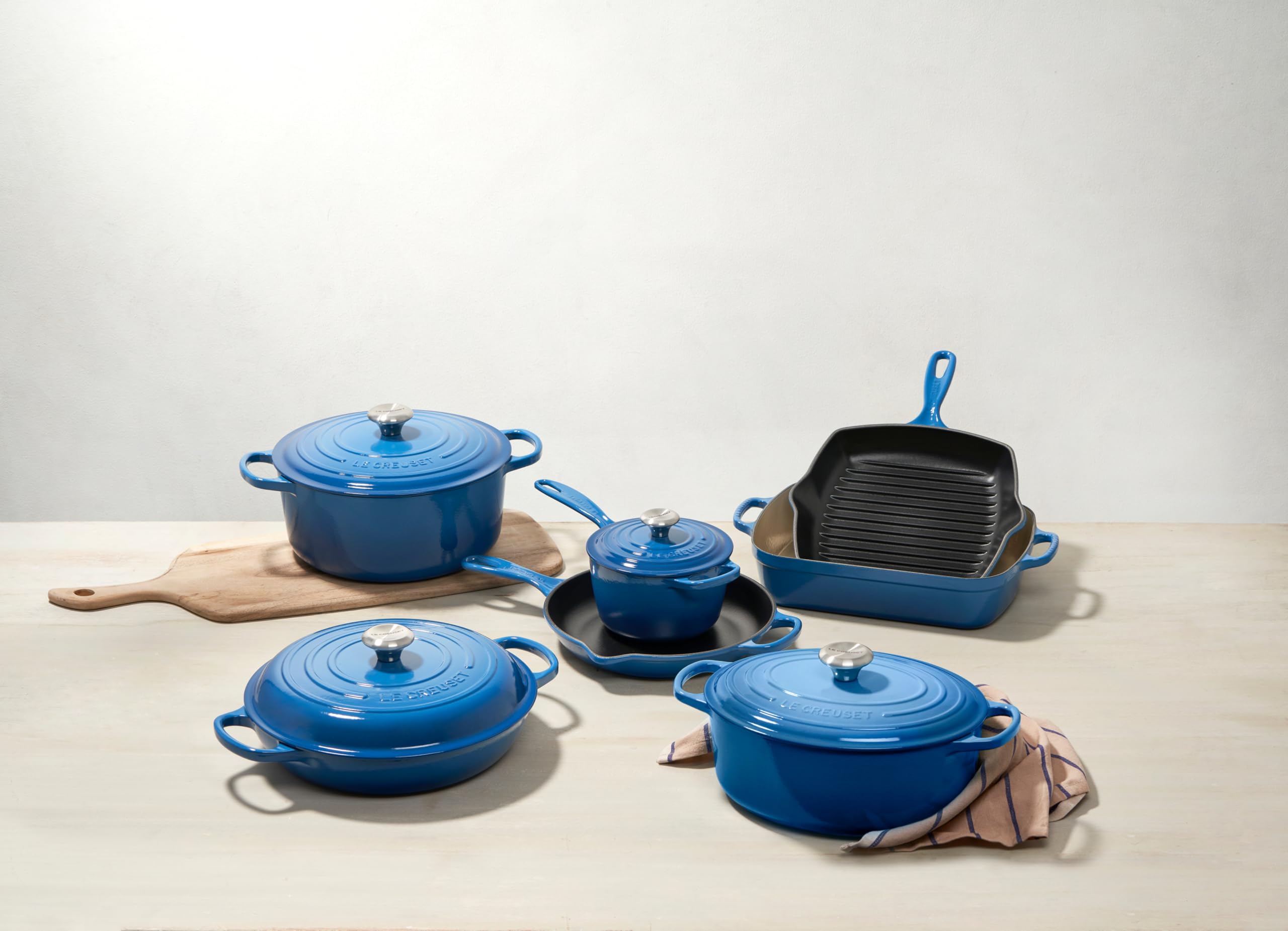 Foto 7 | Skillet Grill Le Creuset, Hierro Fundido Esmaltado, 10.25 Pulgadas, Marsella - Venta Internacional.