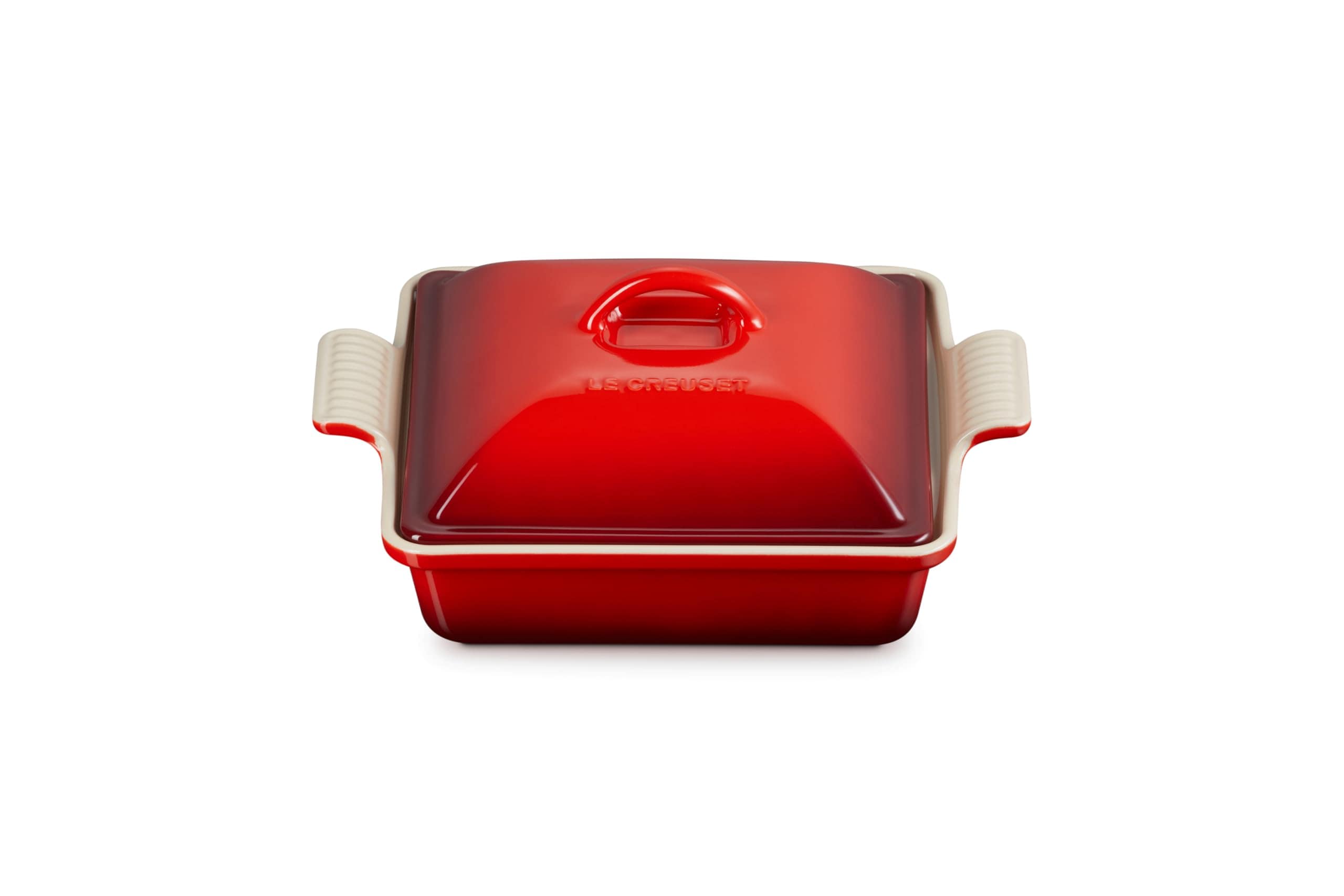 Cacerola Le Creuset Stoneware Heritage Shallow Square, 2 Litros - Venta Internacional. $2,645