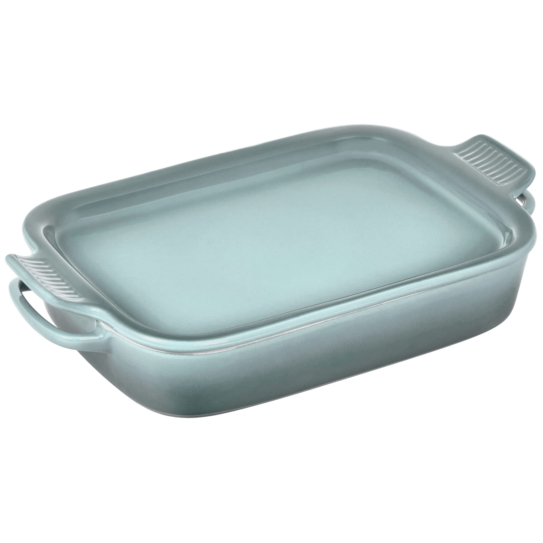Foto 1 | Plato Para Hornear Le Creuset, Cerámica, Con Tapa, Sal Marina, 37 Cm - Venta Internacional.