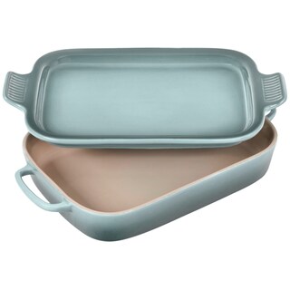 Foto 4 | Plato Para Hornear Le Creuset, Cerámica, Con Tapa, Sal Marina, 37 Cm - Venta Internacional.