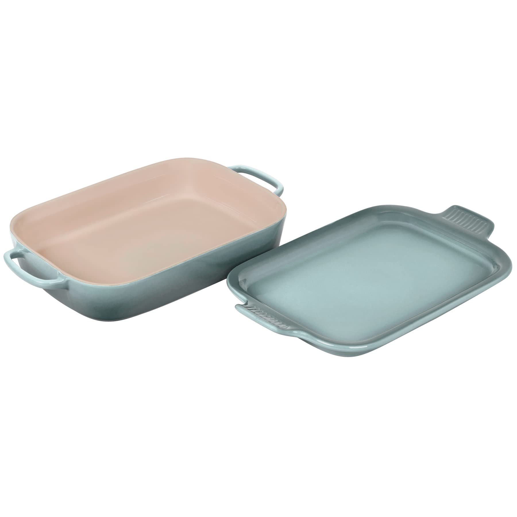 Foto 5 | Plato Para Hornear Le Creuset, Cerámica, Con Tapa, Sal Marina, 37 Cm - Venta Internacional.