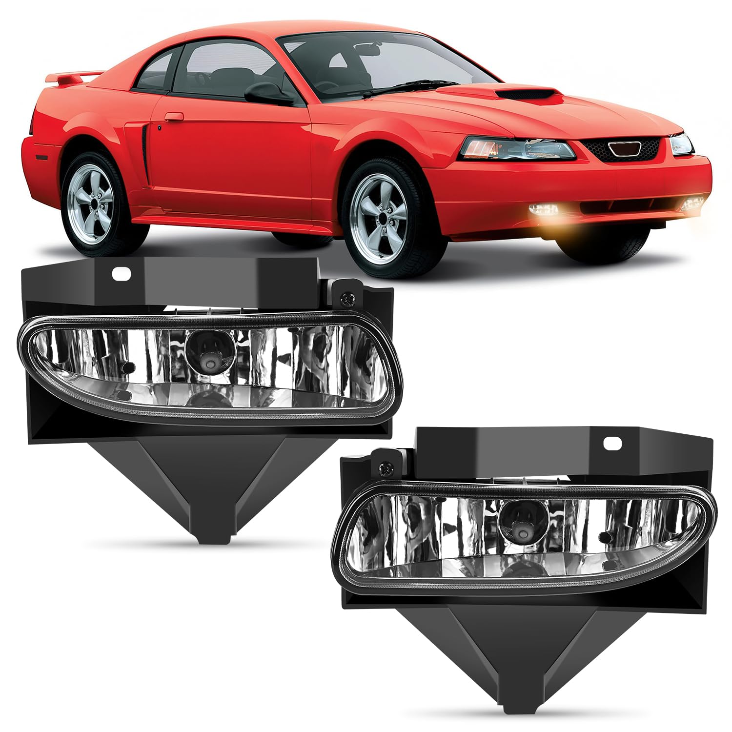 Foto 2 pulgar | Conjunto De Faros Antiniebla Nilight Compatible Con Ford Mustang 99-04 - Venta Internacional.