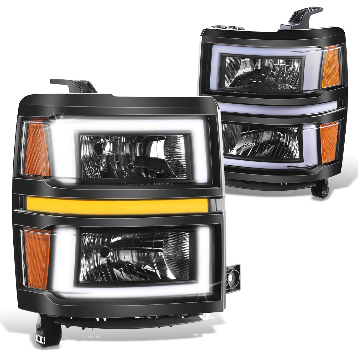 Foto 2 pulgar | Barra De Luces 3d Para Faros Delanteros Dna Motoring Silverado 1500 14-15 - Venta Internacional.