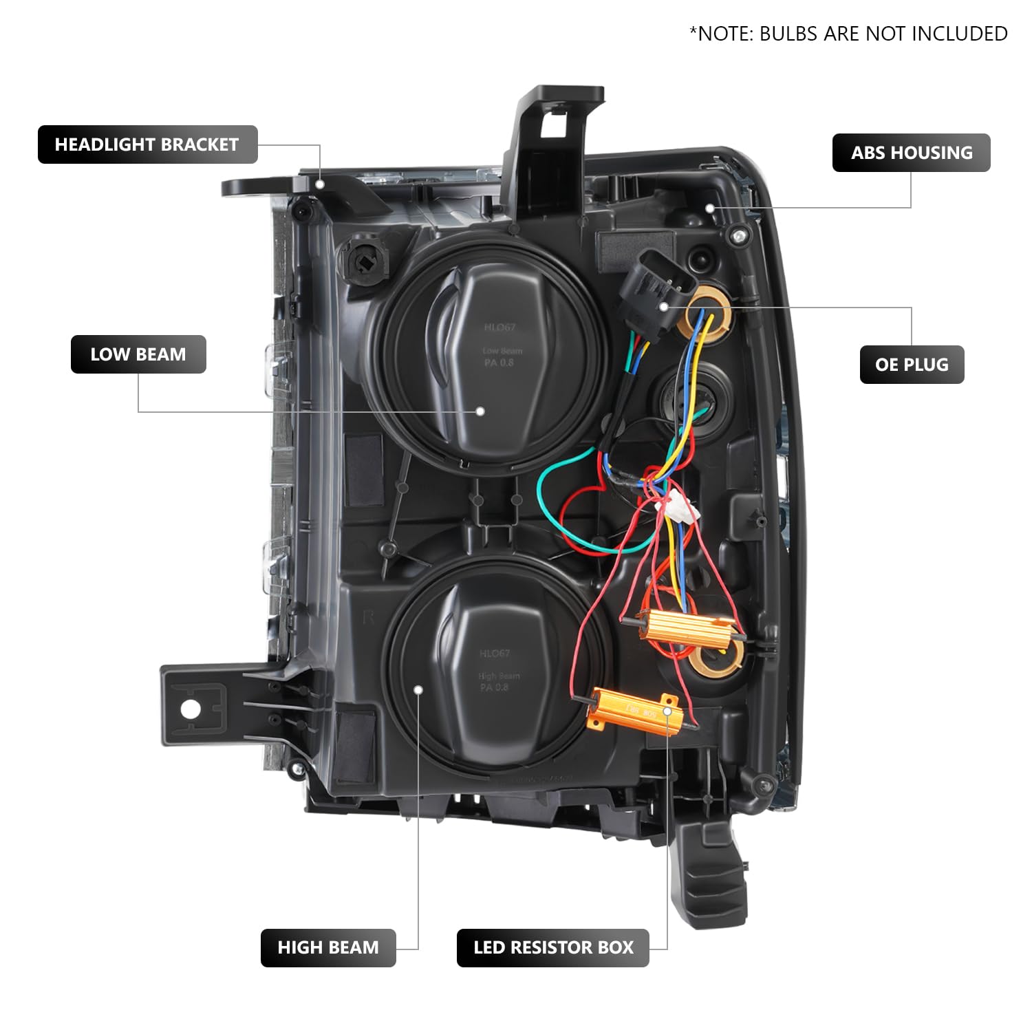 Foto 4 pulgar | Barra De Luces 3d Para Faros Delanteros Dna Motoring Silverado 1500 14-15 - Venta Internacional.