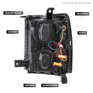 Foto 3 | Barra De Luces 3d Para Faros Delanteros Dna Motoring Silverado 1500 14-15 - Venta Internacional.