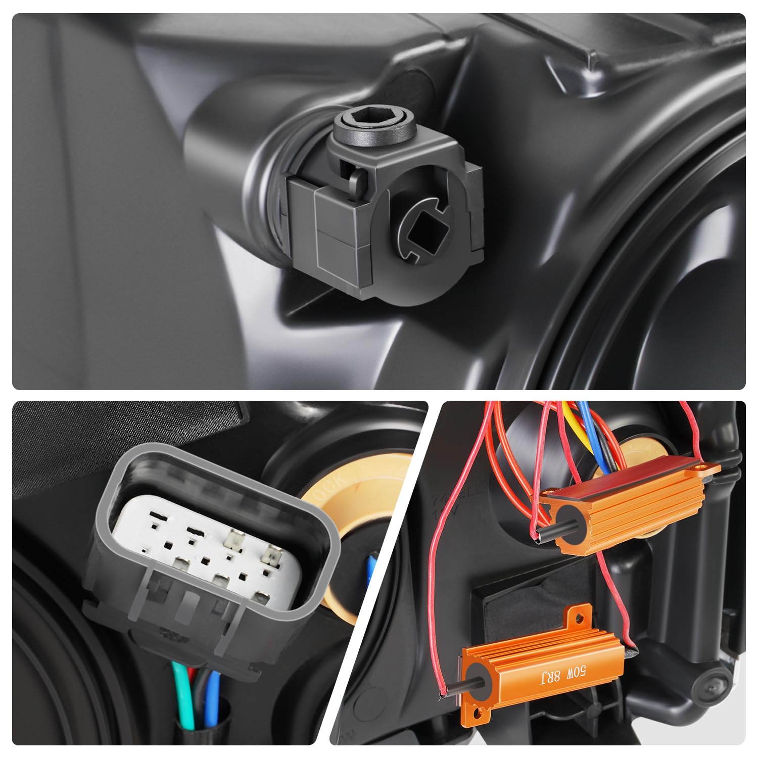 Foto 8 pulgar | Barra De Luces 3d Para Faros Delanteros Dna Motoring Silverado 1500 14-15 - Venta Internacional.