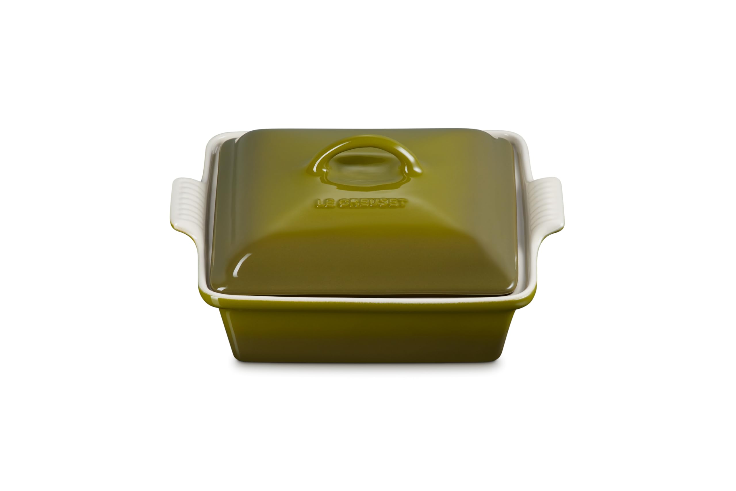 Foto 1 | Cazuela Le Creuset Stoneware Heritage Shallow Square, 2 Litros, Color Oliva - Venta Internacional.