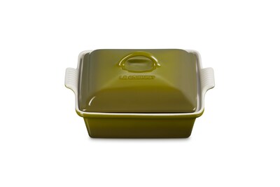 Foto 1 | Cazuela Le Creuset Stoneware Heritage Shallow Square, 2 Litros, Color Oliva - Venta Internacional.