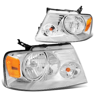 Foto 1 | Faros Delanteros Dna Motoring Hl-oh-f1504-ch-am Cromo F150 - Venta Internacional.