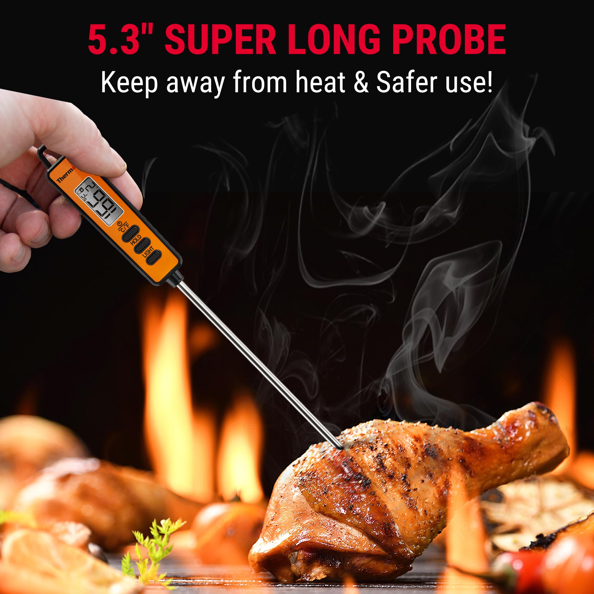 Foto 6 pulgar | Pistola De Temperatura Thermopro Tp30 Infrarroja Con Puntero Láser - Venta Internacional.
