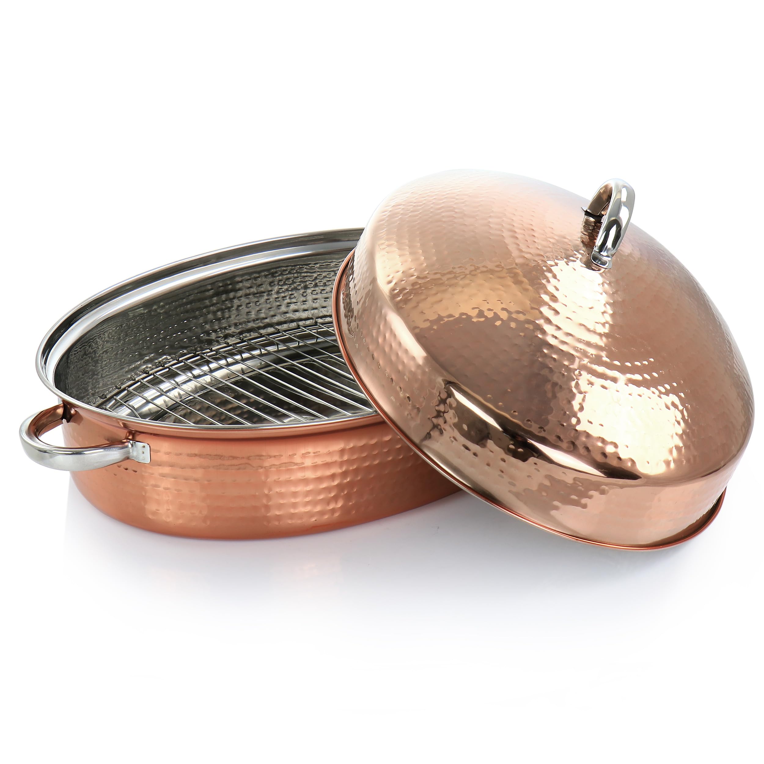 Foto 3 pulgar | Roaster Gibson Home Radiance De Acero Inoxidable Chapado En Cobre - Venta Internacional.
