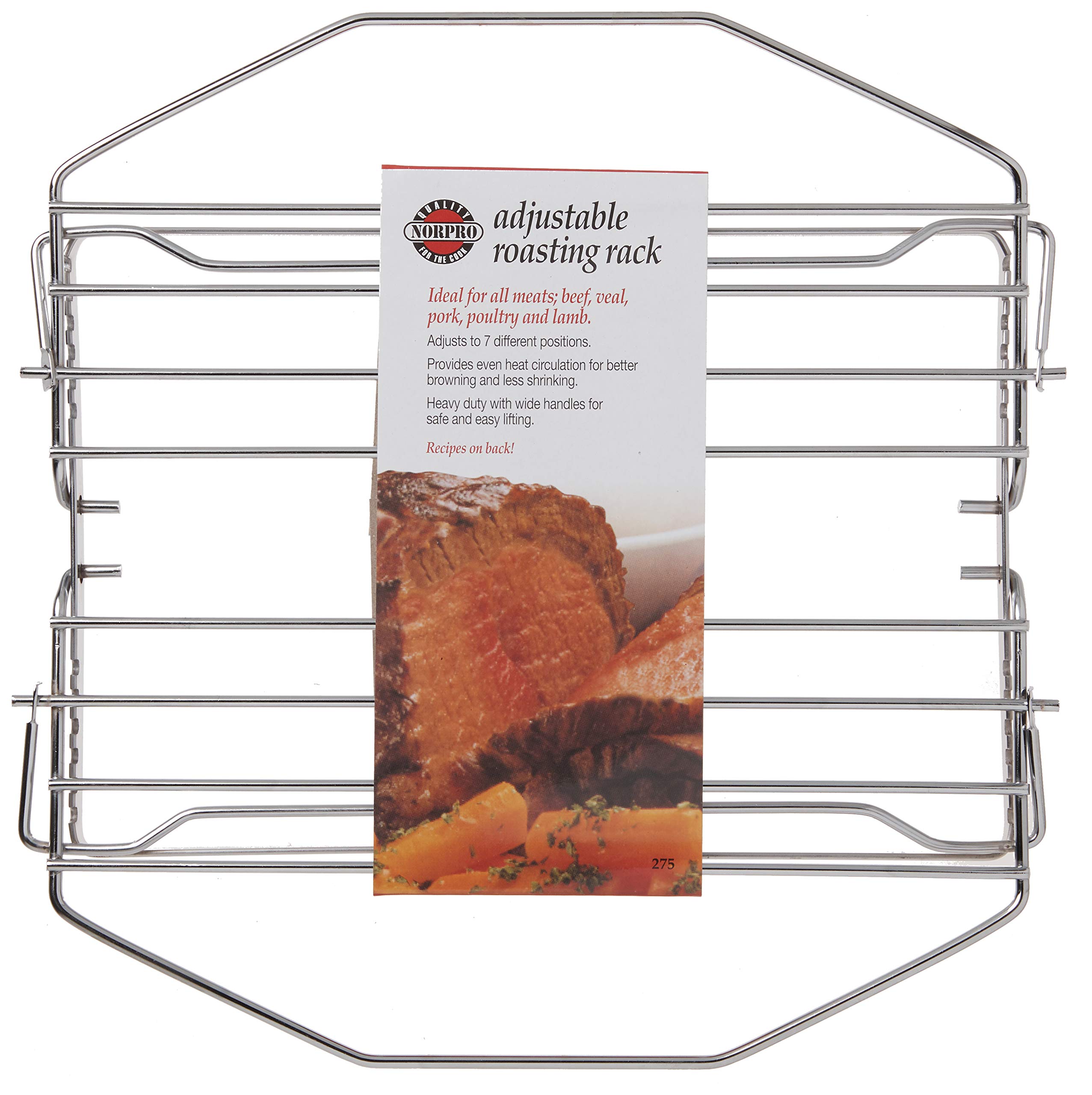 Foto 2 | Asador Norpro 275 Ajustable, Niquelado, Plateado - Venta Internacional.