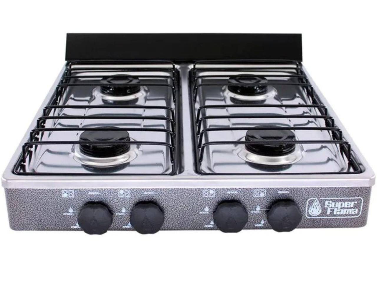 Foto 4 pulgar | Parrilla 4 Quemadores de Gas Superflama Gris