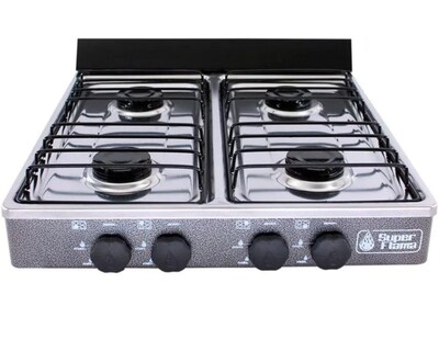 Foto 3 | Parrilla 4 Quemadores de Gas Superflama Gris