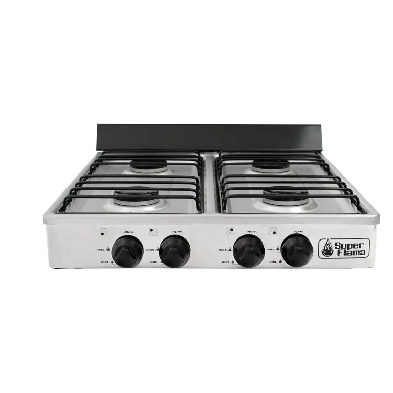Foto 3 | Parrilla 4 Quemadores de Gas Superflama Acero Inoxidable