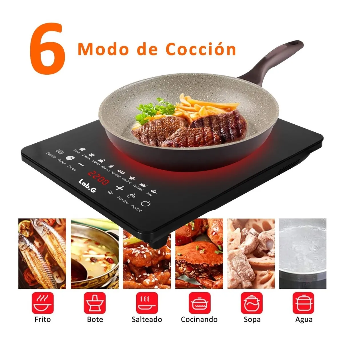 Foto 4 | Parrilla Eléctrica de Inducción 2200 W