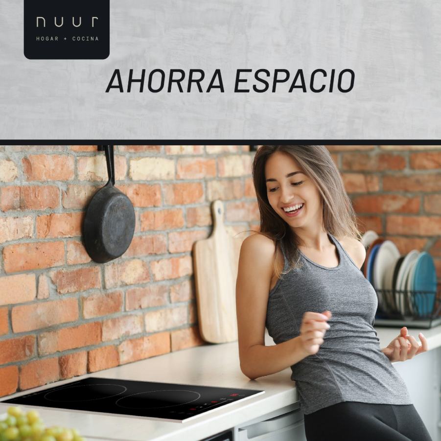 Foto 3 pulgar | Parrilla Eléctrica de Inducción Nuur PARIN2-B 2 Quemadores