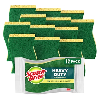 Foto 1 | Scrub Sponge Scotch-brite Heavy Duty 12 Esponjas De Cocina - Venta Internacional.