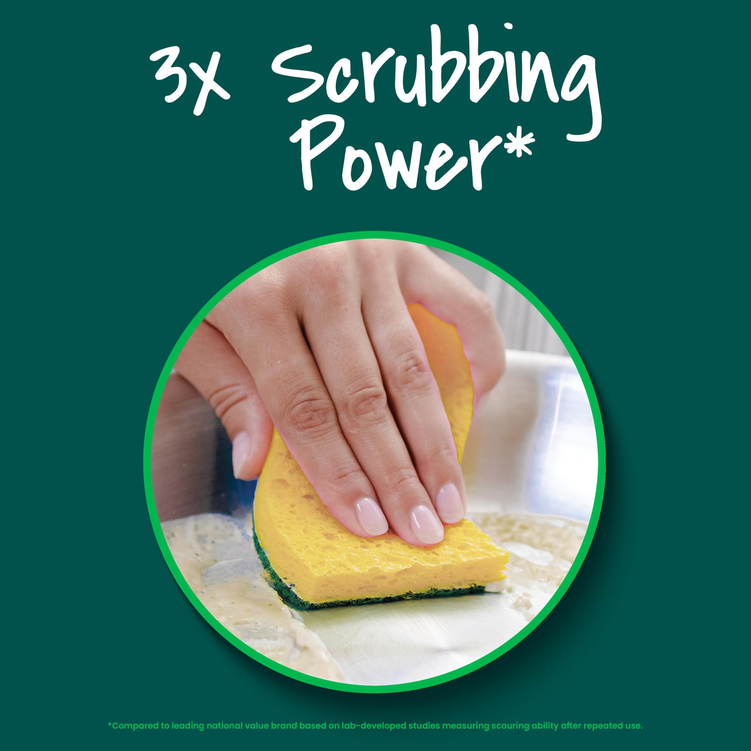 Foto 7 pulgar | Scrub Sponge Scotch-brite Heavy Duty 12 Esponjas De Cocina - Venta Internacional.