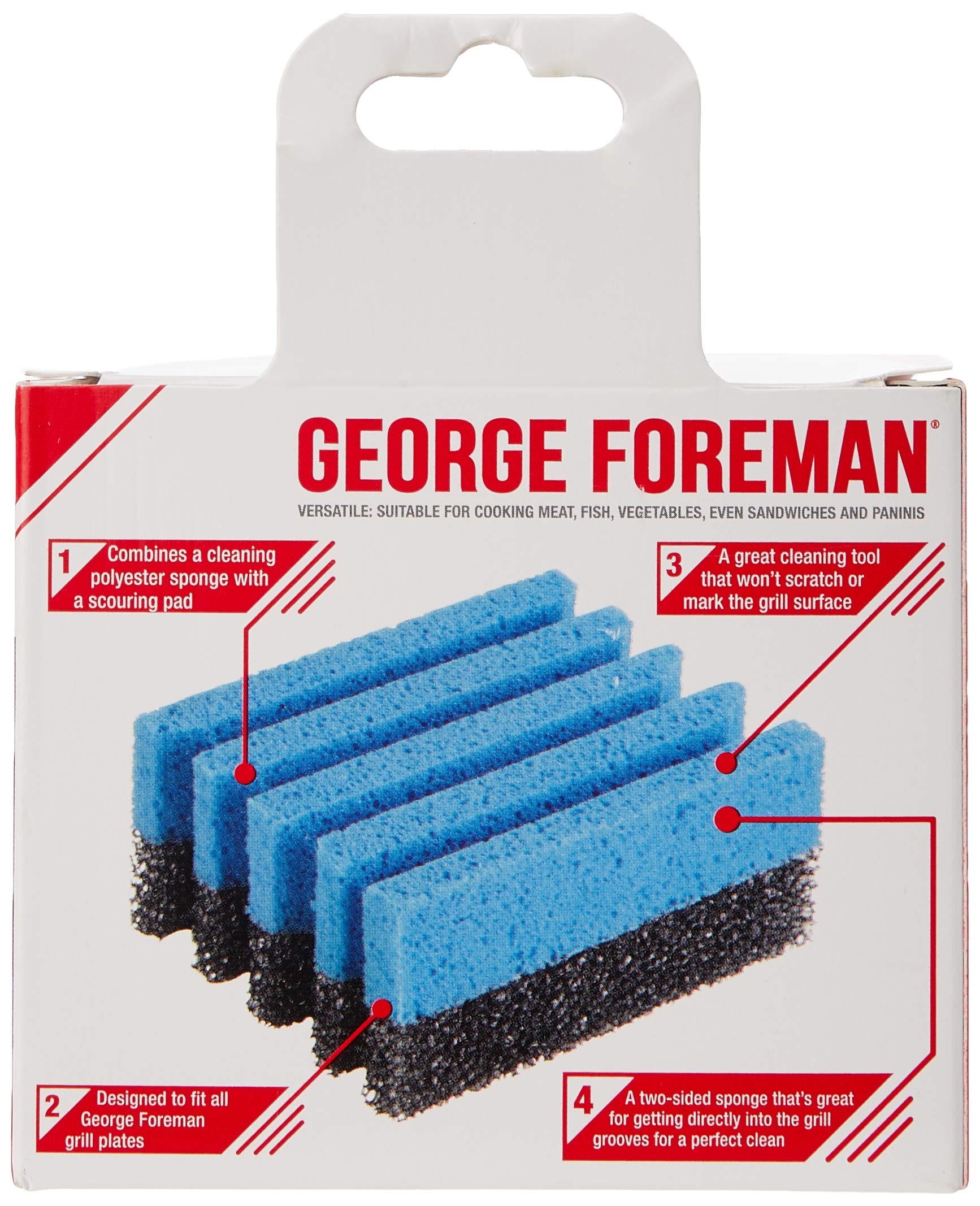 Foto 5 pulgar | Esponja Limpiadora George Foreman 12207 Azul  Paquete De 2 - Venta Internacional.