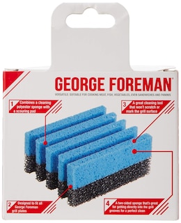 Foto 4 | Esponja Limpiadora George Foreman 12207 Azul Paquete De 2 - Venta Internacional.