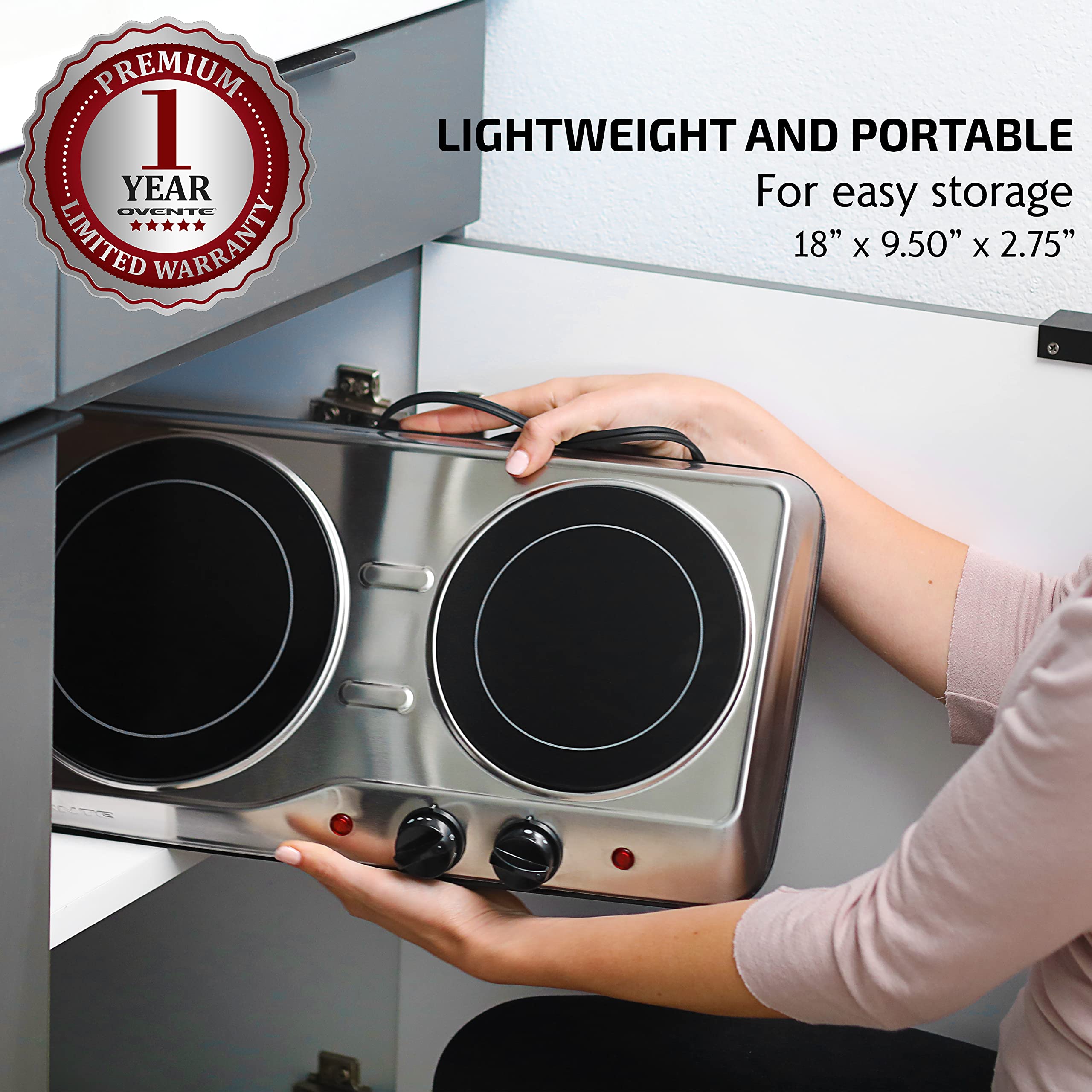 Foto 4 pulgar | Parrilla Infrarrojo Ovente Bgi102s 1700w - Venta Internacional