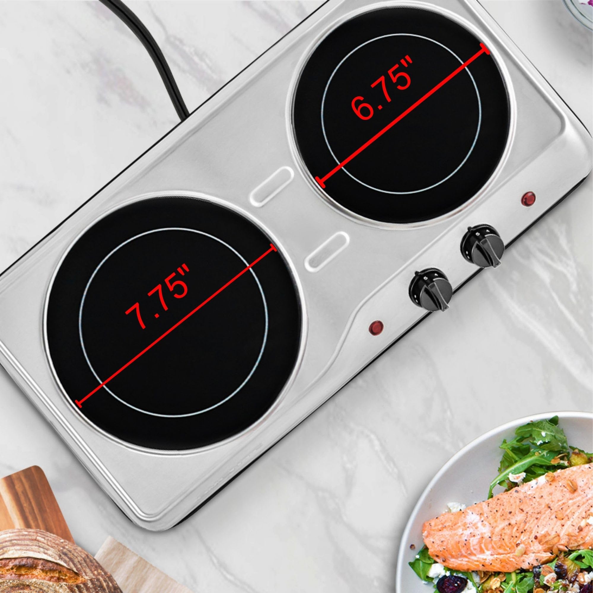 Foto 6 | Parrilla Infrarrojo Ovente Bgi102s 1700w - Venta Internacional