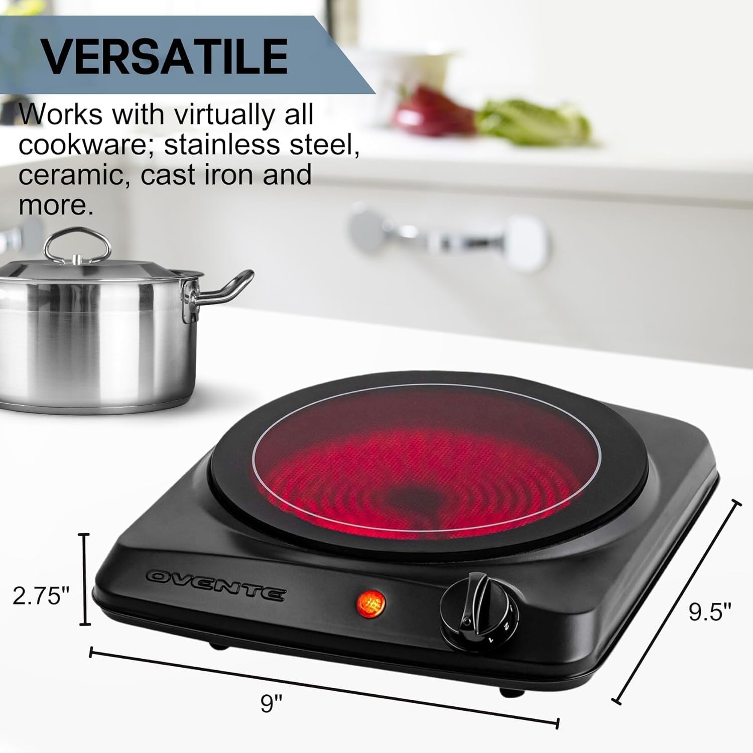 Foto 5 pulgar | Parrilla Ovente Bgi101b 1000w - Venta Internacional