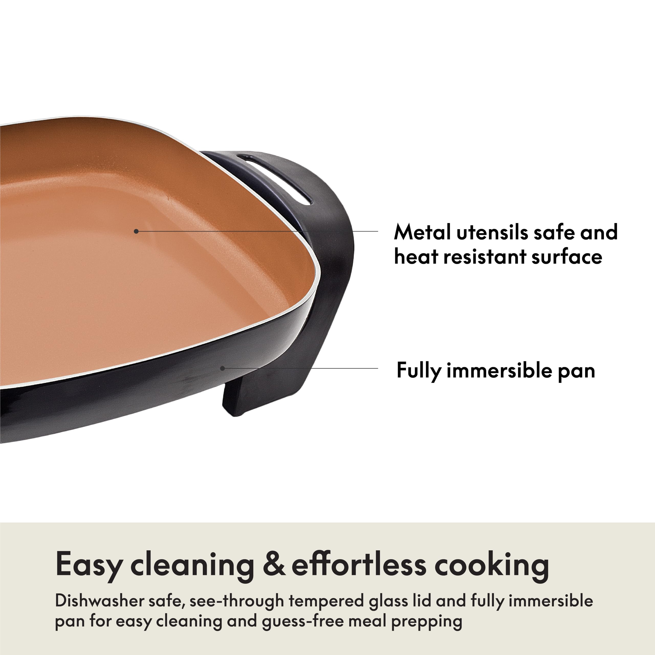 Foto 5 | Sartén Eléctrico Bella Copper 30 cm - Venta Internacional