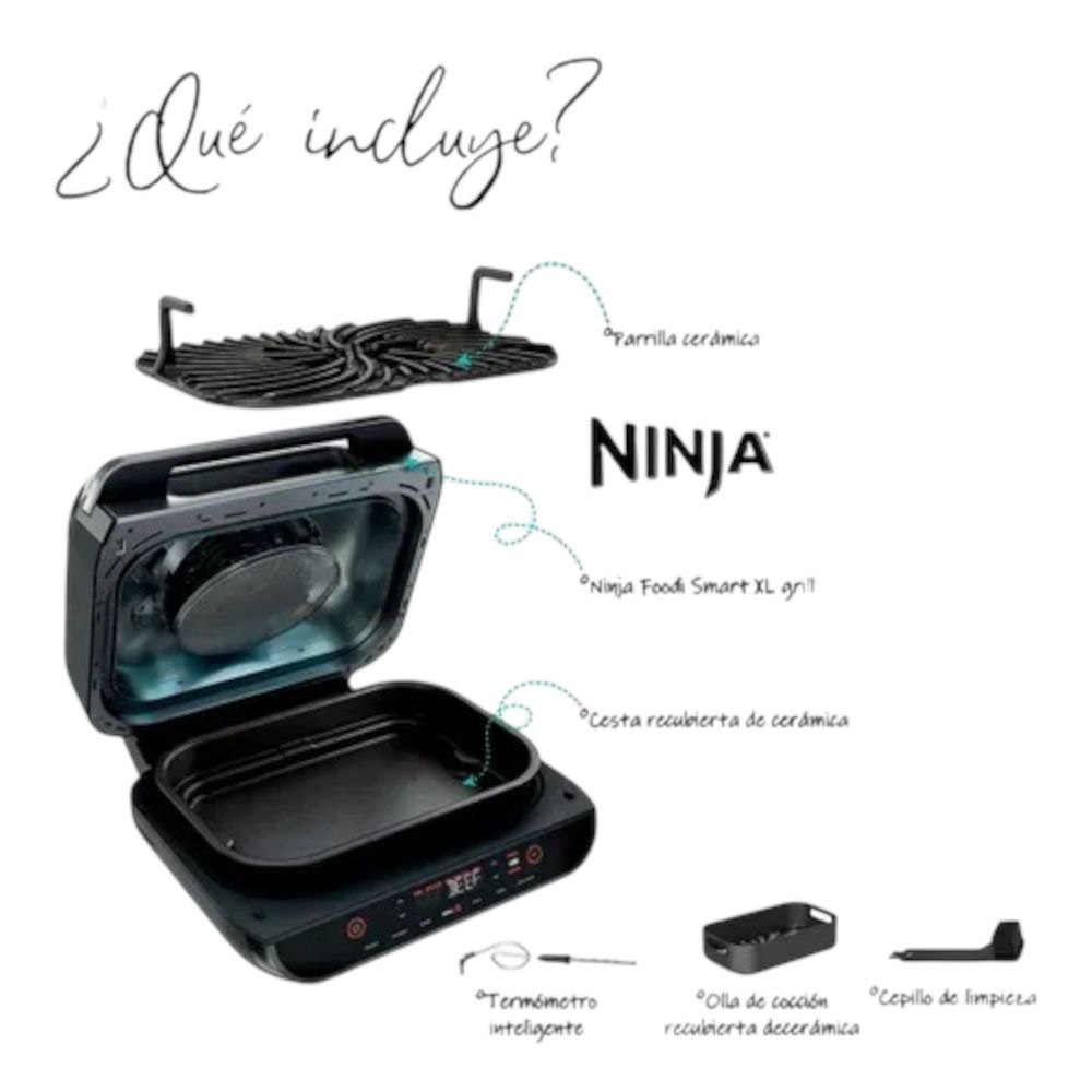 Foto 5 | Parilla Interior + Freidora de Aire Ninja Fg551 Foodi Smart Xl 6 en 1