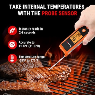 Foto 3 | Termómetro Thermopro Tp420 2 En 1 De Lectura Instantánea Para Cocinar - Venta Internacional.