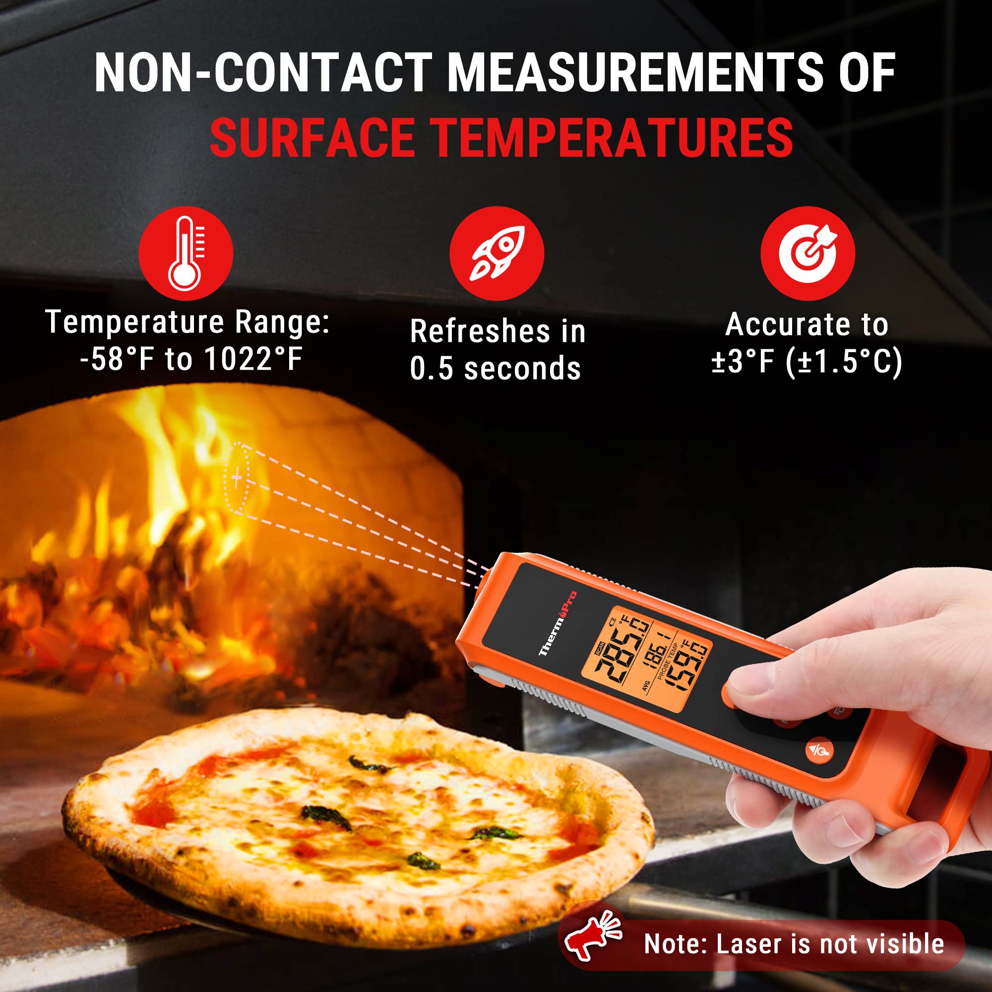 Foto 5 pulgar | Termómetro Thermopro Tp420 2 En 1 De Lectura Instantánea Para Cocinar - Venta Internacional.