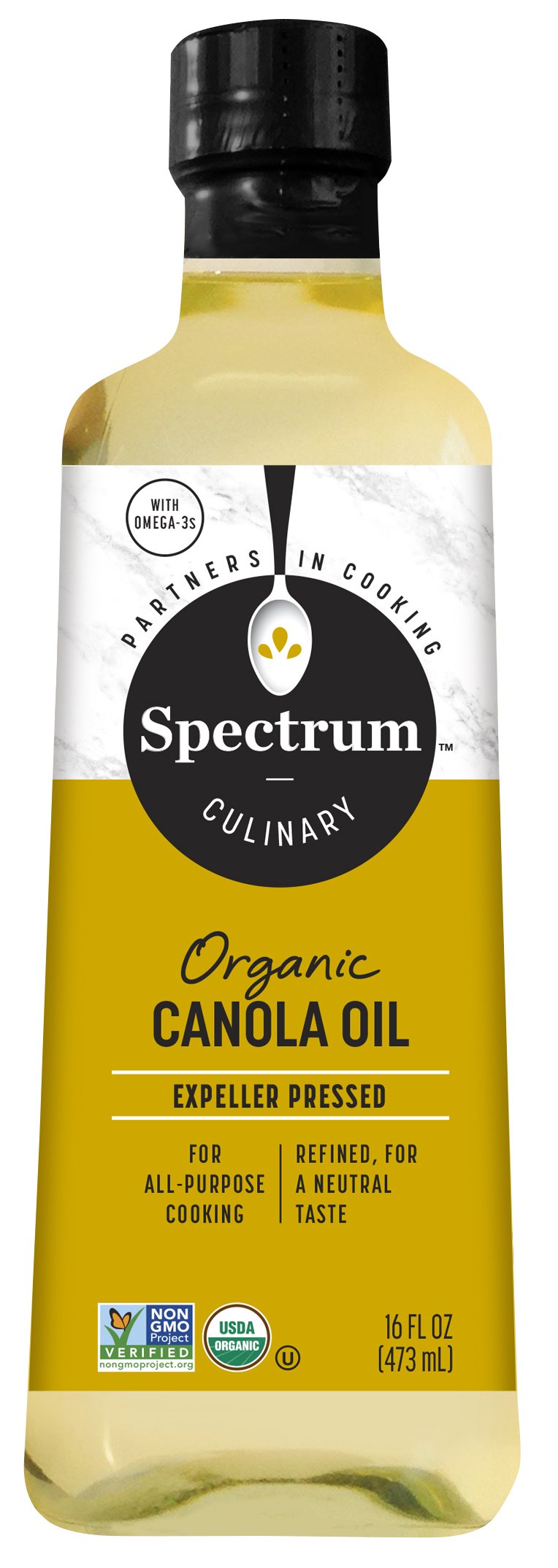 Foto 2 pulgar | Aceite De Cocina Spectrum Culinary Organic Canola 473 Ml - Venta Internacional.