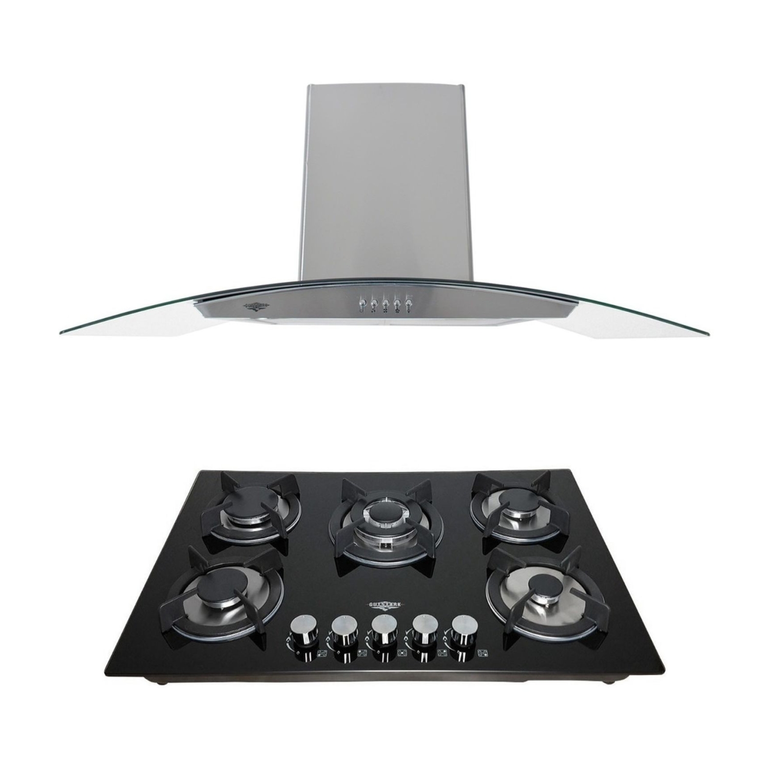 Combo Campana y Parrilla de Cristal Gutstark Home 5 Quemadores