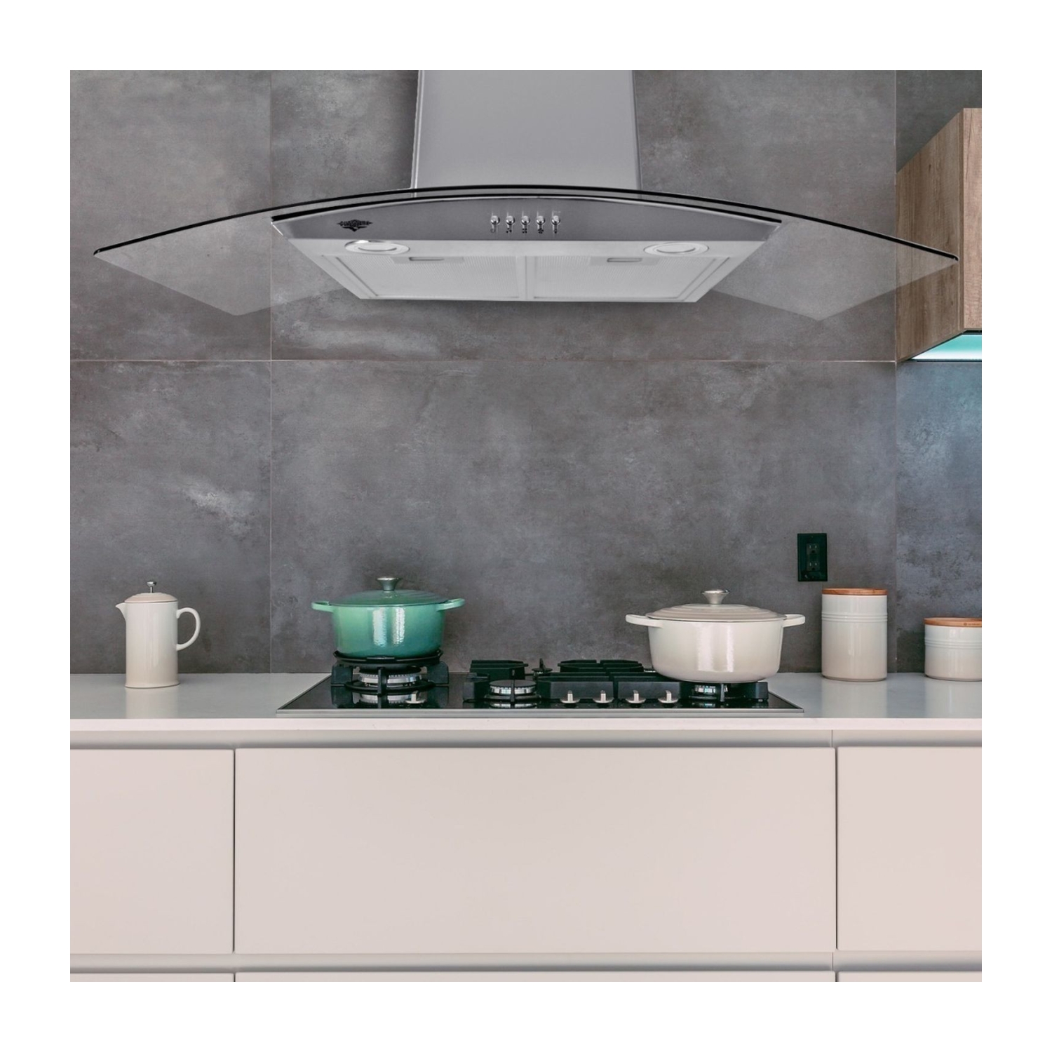 Foto 2 | Combo Campana y Parrilla de Cristal Gutstark Home 5 Quemadores