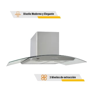 Foto 4 | Combo Campana y Parrilla de Cristal Gutstark Home 5 Quemadores