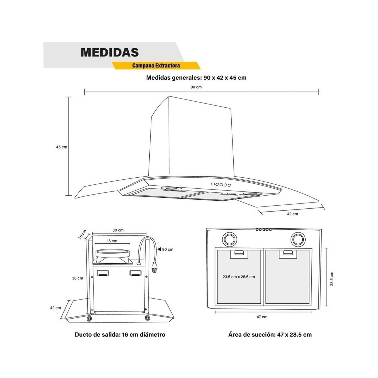Foto 6 | Combo Campana y Parrilla de Cristal Gutstark Home 5 Quemadores