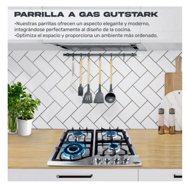 Foto 3 | Parrilla con Alimentación a Gas Plateada