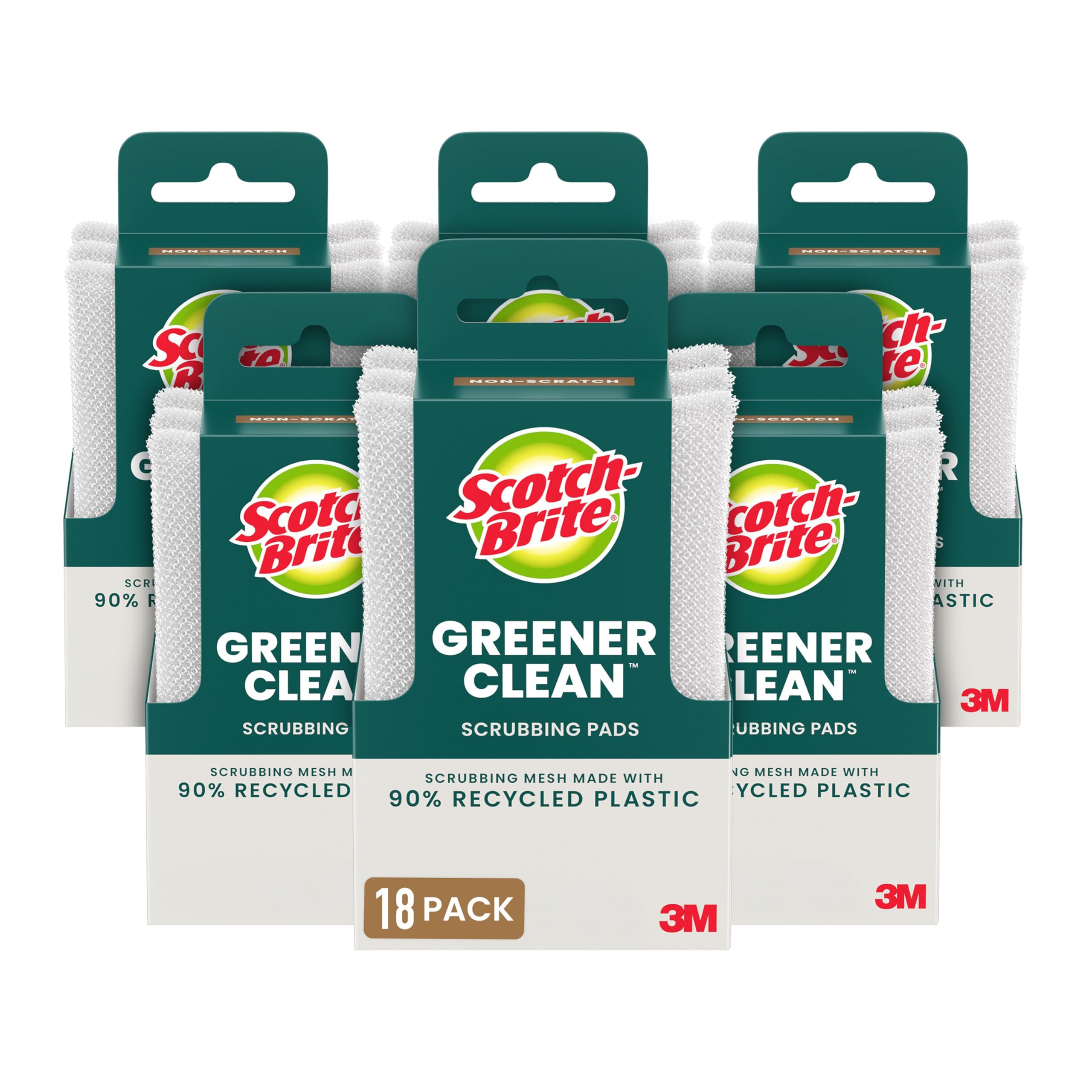 Foto 1 | Almohadillas De Fregar Scotch-brite Greener Clean  Antiarañazos  X3 - Venta Internacional.