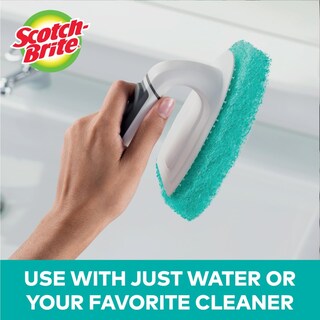 Foto 4 | Almohadillas De Recambio Para Fregar Scotch-brite Antiarañazos Para Bañeras Y Azulejos (6) - Venta Internacional.