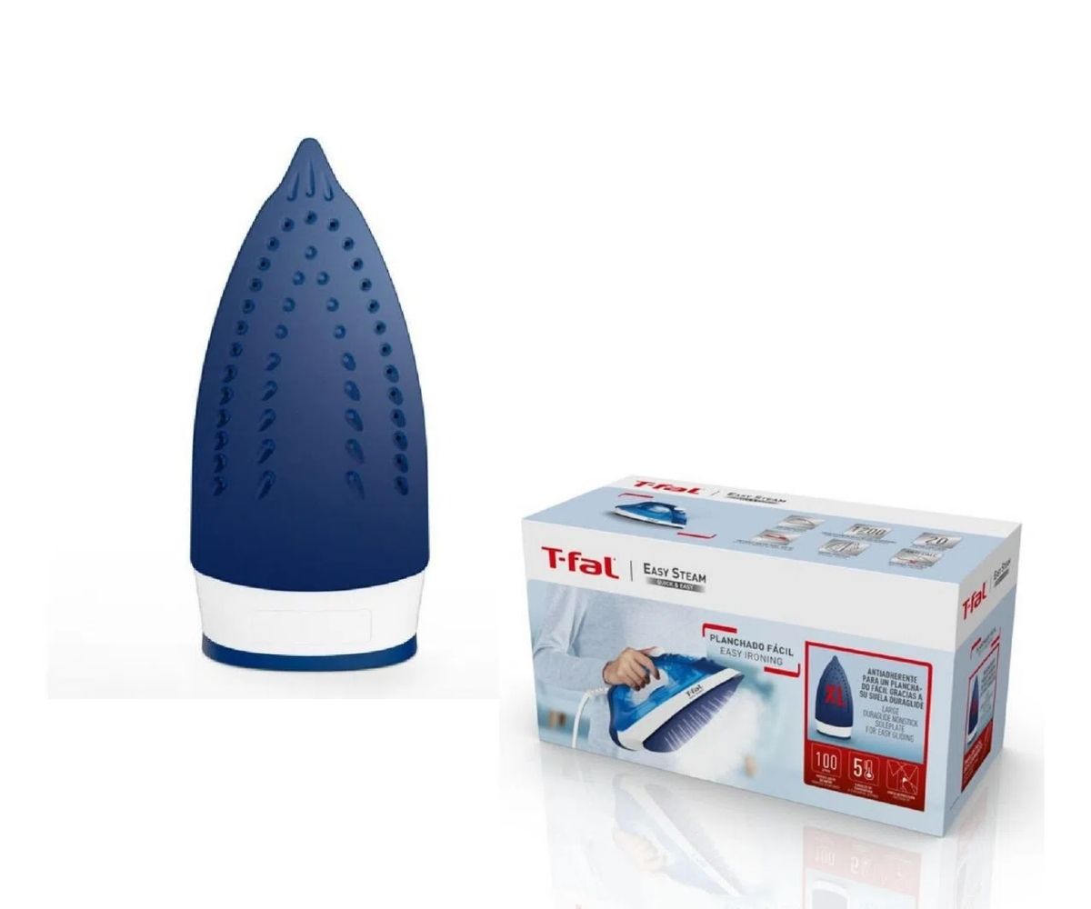 Foto 6 pulgar | Plancha T-Fal FV1941X0 color Azul Easy Steam Blue Print