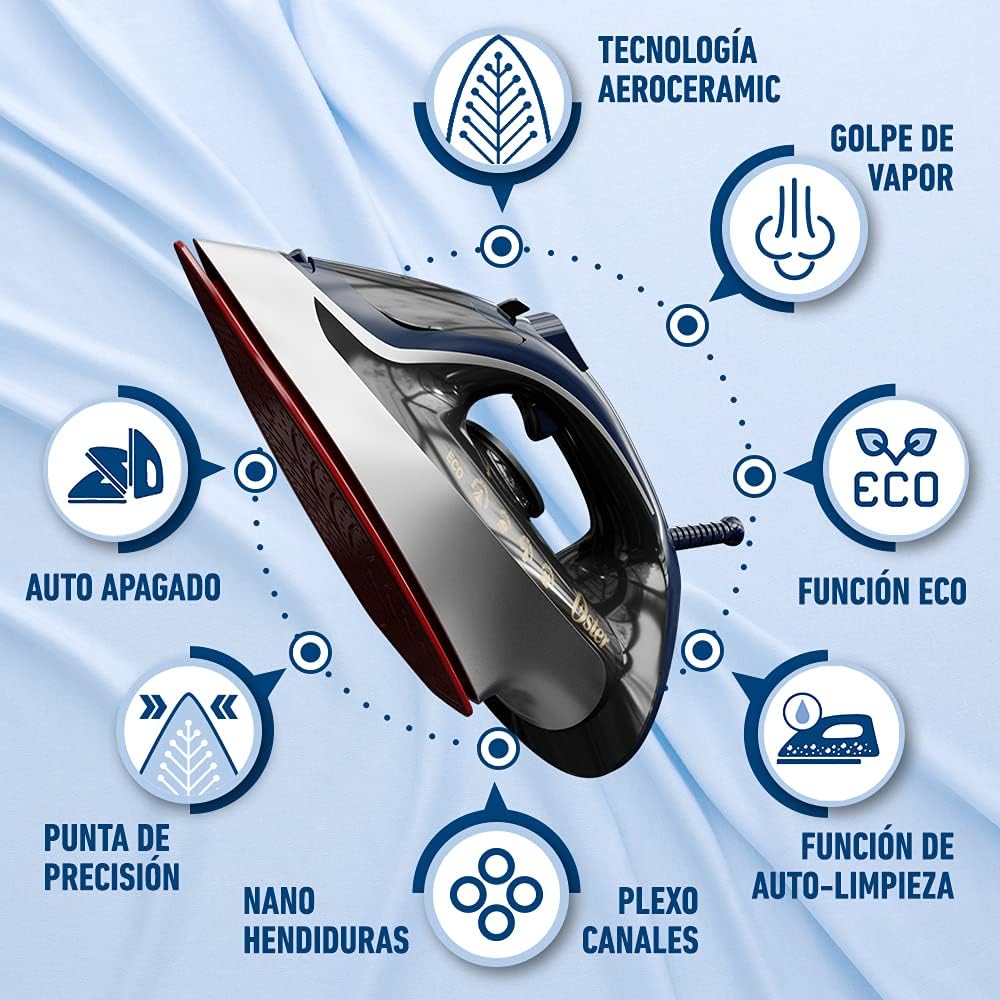 Foto 3 | Plancha de Vapor Oster GCSTAC6952 color Azul